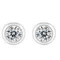 S925 Silver Moissanite "Perception Bubble" Stud Earrings