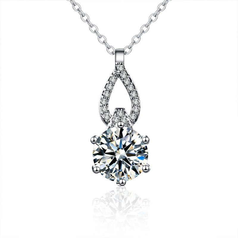 S925 Sterling Silver Moissanite Necklace