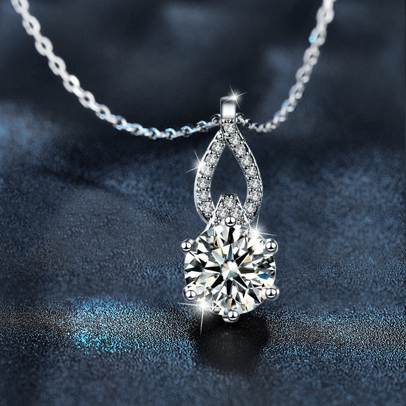 S925 Sterling Silver Moissanite Necklace