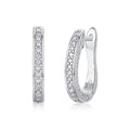 S925 Sterling Silver U-Shaped Moissanite Earrings