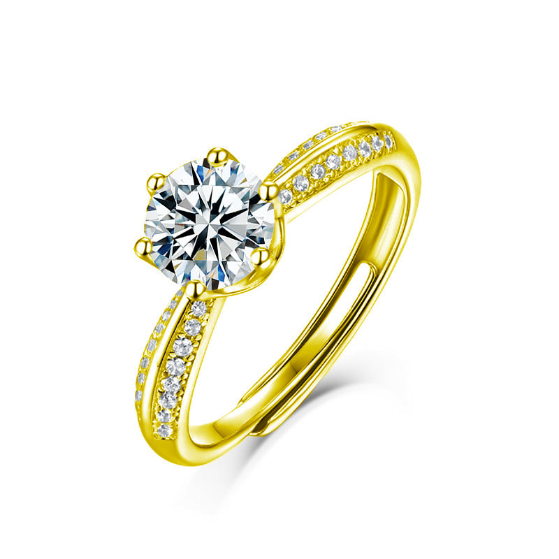 S925 Sterling Silver My Better Half Moissanite Ring