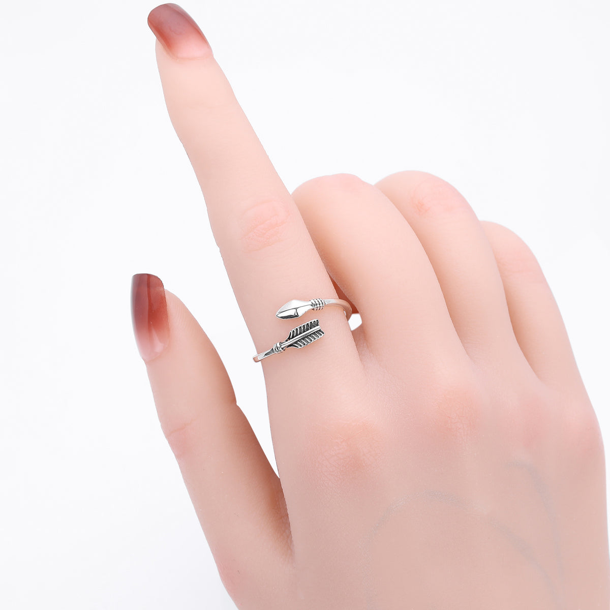 S925 Sterling Silver Sexy Minimalist Ring with Adjustable Opening