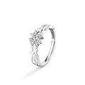 S925 Sterling Silver Thorn Clover Ring