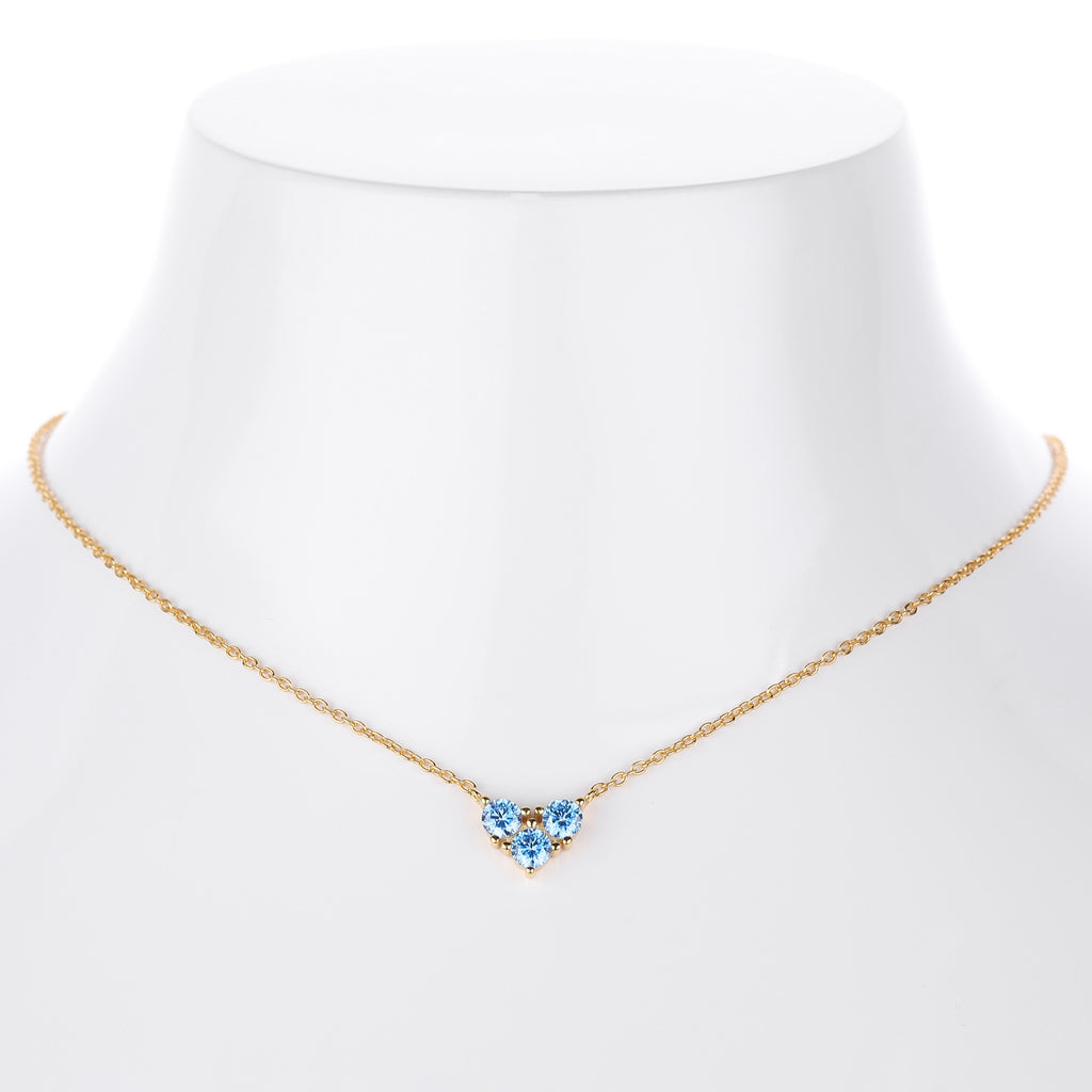 S925 Sterling Silver Niche Design Zirconia Necklace