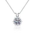 S925 Sterling Silver  Moissanite Heart-Shaped Necklace