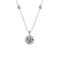 S925 Sterling Silver Moissanite Star Rock Candy Necklace