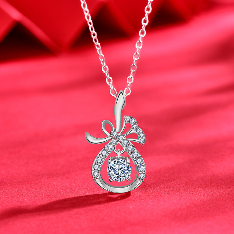 S925 Sterling Silver New Chinese Palace Style Pendant Necklace