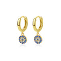 925 Sterling Silver Micro-Pave Zircon Huggie Earrings