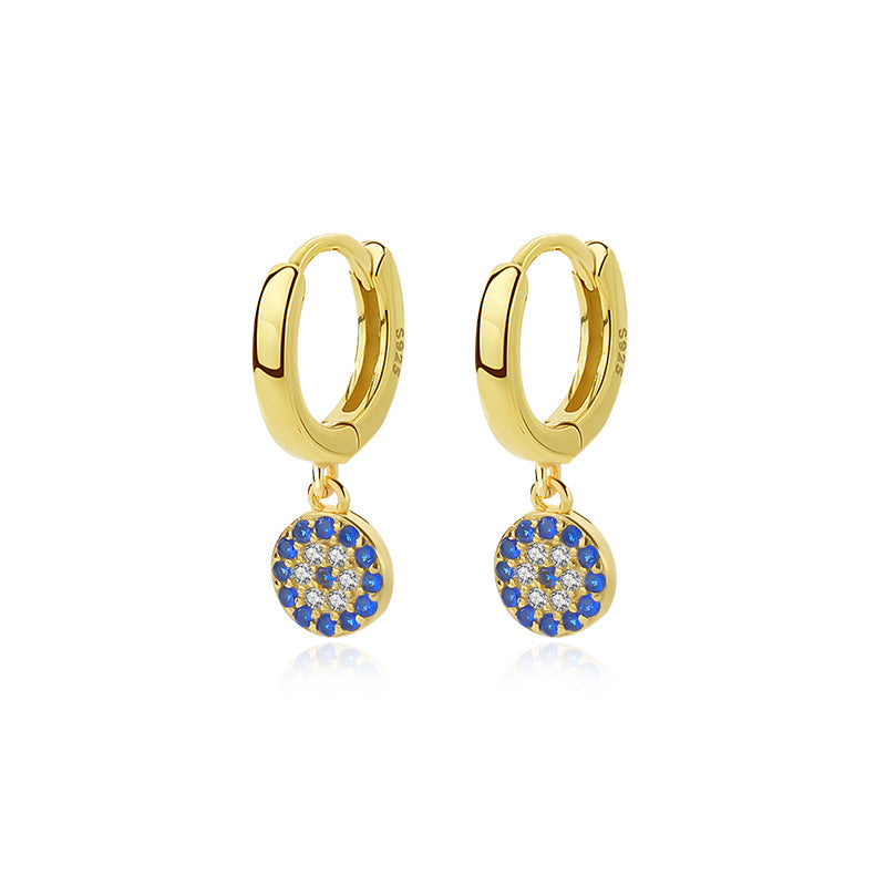925 Sterling Silver Micro-Pave Zircon Huggie Earrings