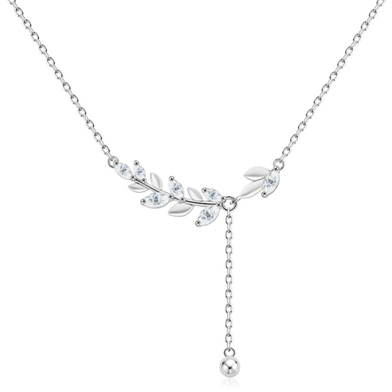 S925 Sterling Silver Moissanite Panicle Necklace
