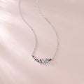 S925 Sterling Silver Christmas Bow Necklace