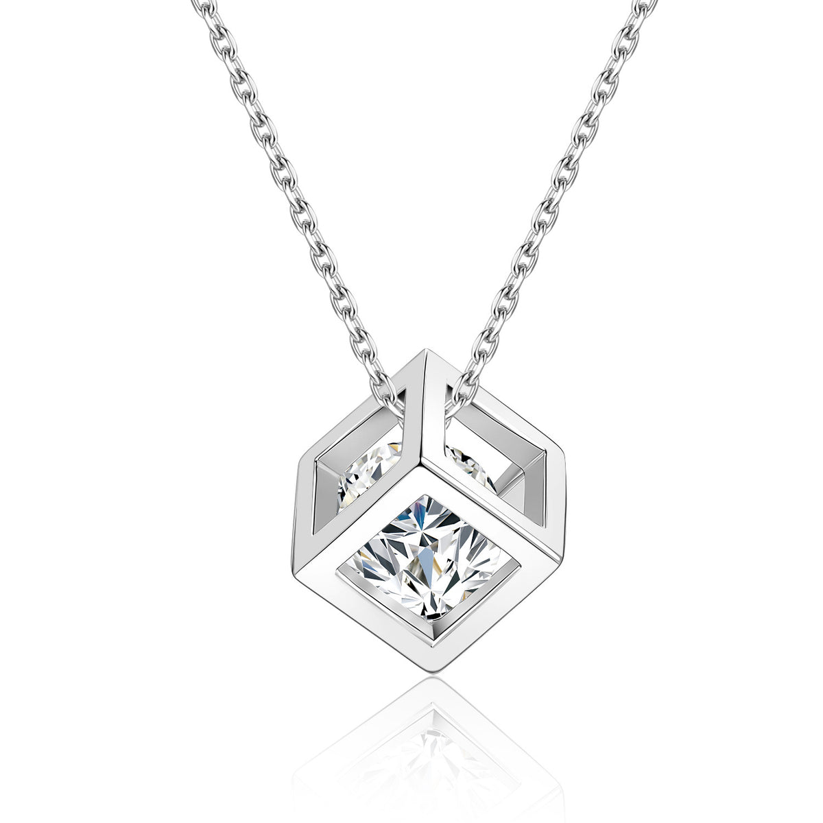 S925 Sterling Silver Moissanite Necklace