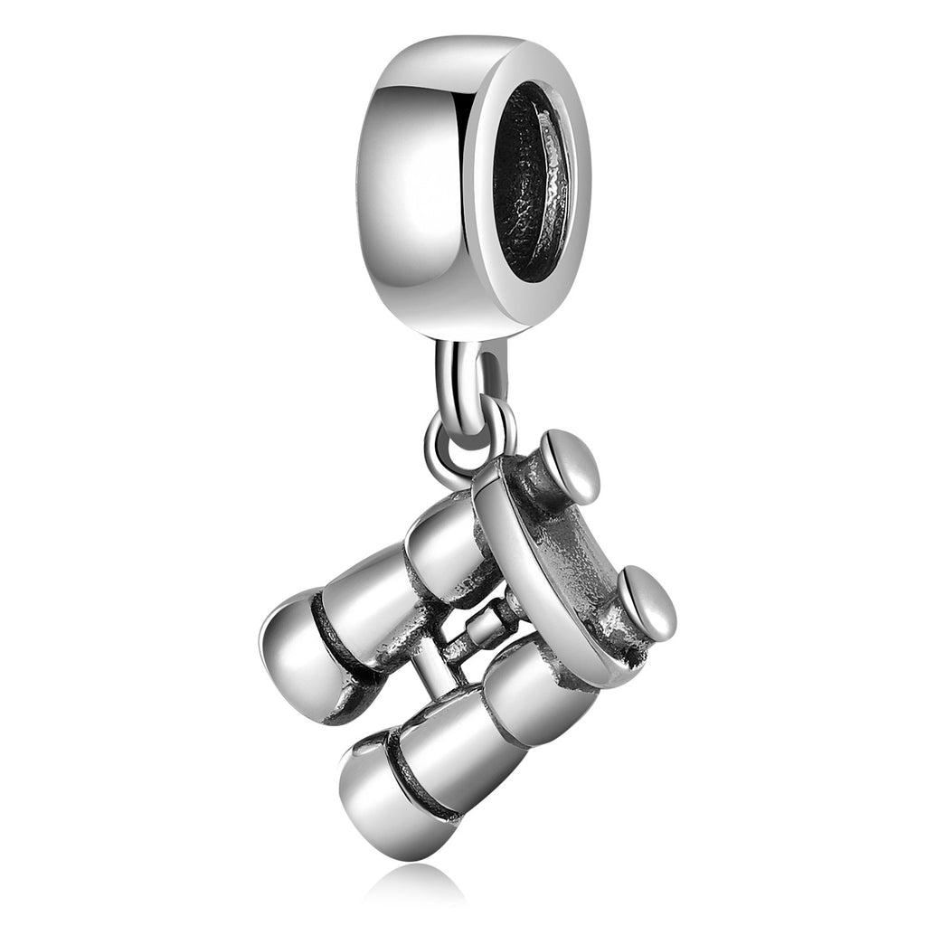 S925 Sterling Silver Telescope Pendant