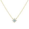 S925 Sterling Silver Micro Inlaid Zircon Flower Diamond Pendant Necklace