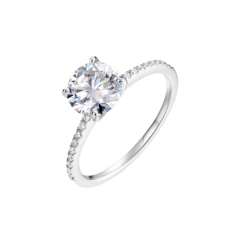 Minimalist S925 Silver Moissanite Ring