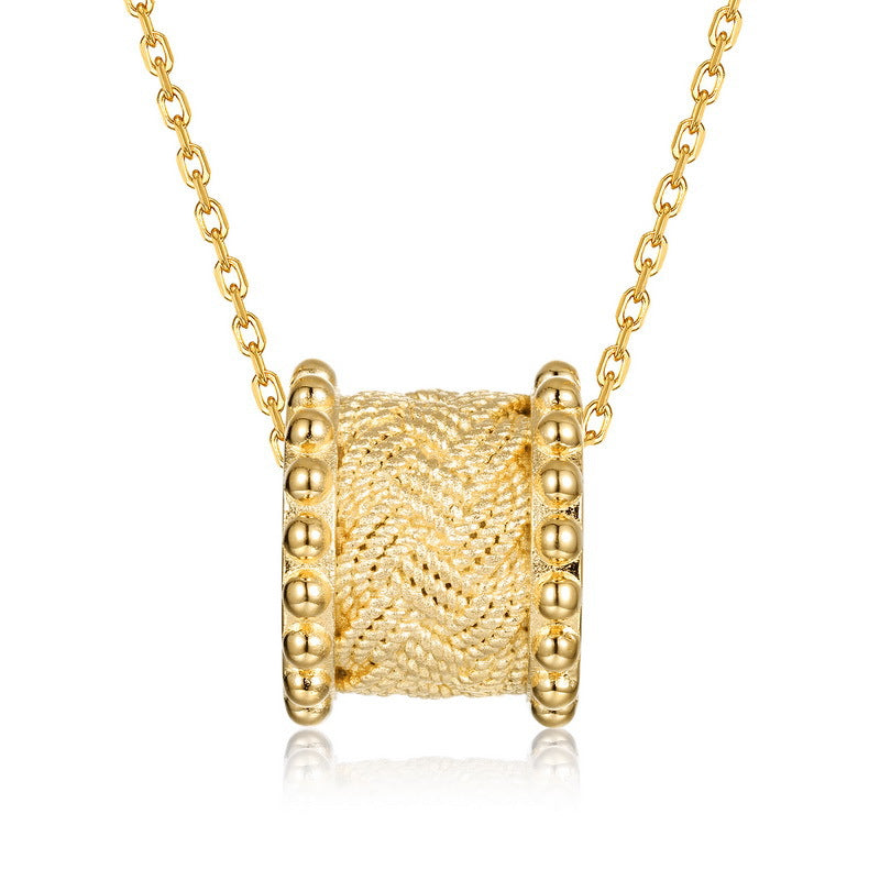 S925 Sterling Silver Slim Waist Wheat Ear Necklace