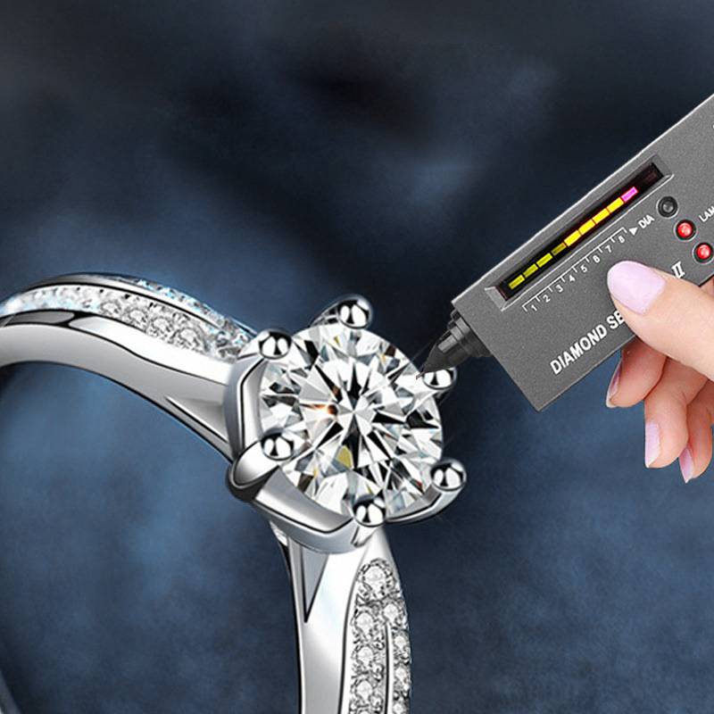 S925 Sterling Silver Moissanite Vintage Six Prong Princess Ring
