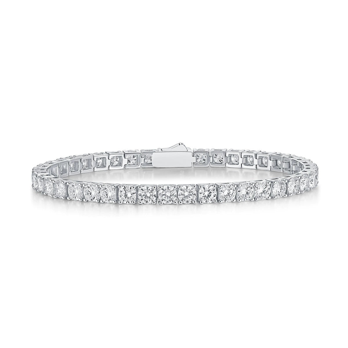 S925 Silver Moissanite Tennis Bracelet