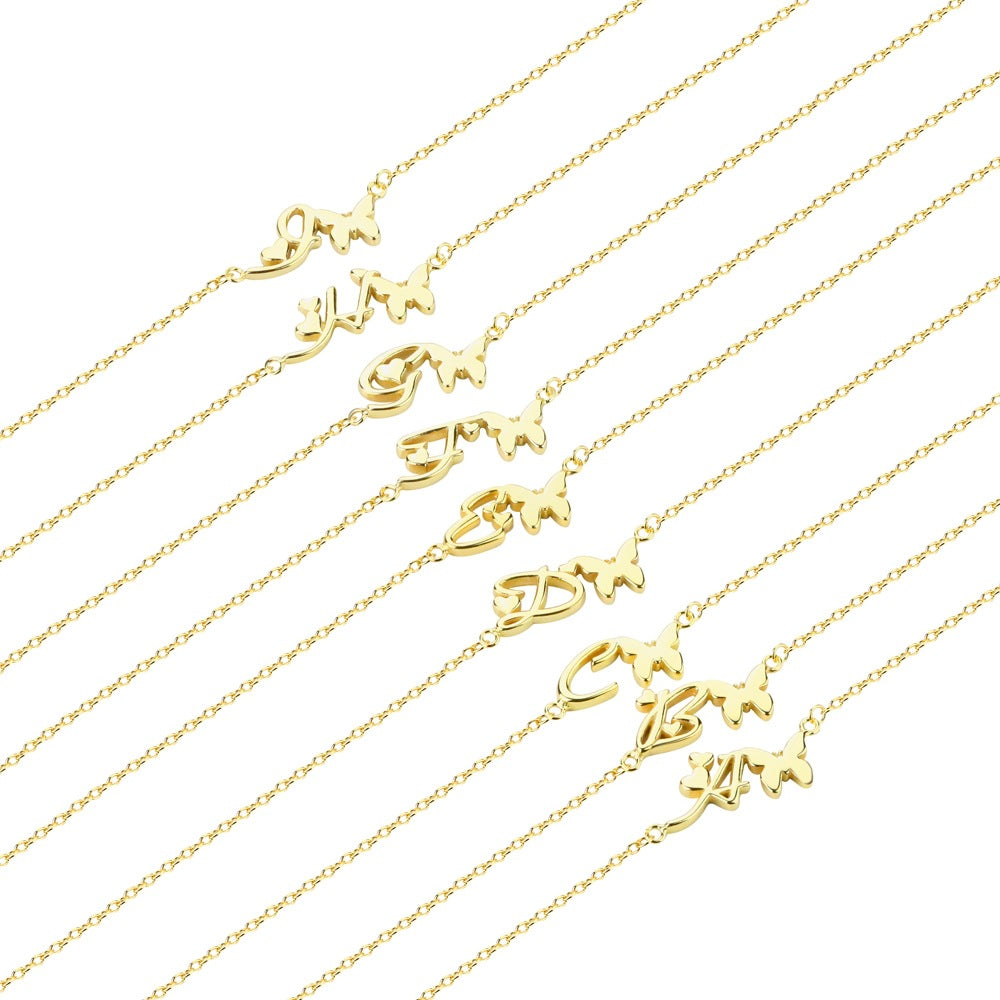 S925 Sterling Silver 26-Letter Bracelet