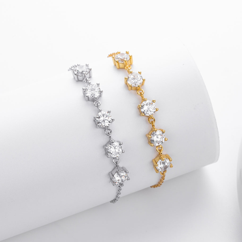 S925 Sterling Silver Starry Sky Bracelet