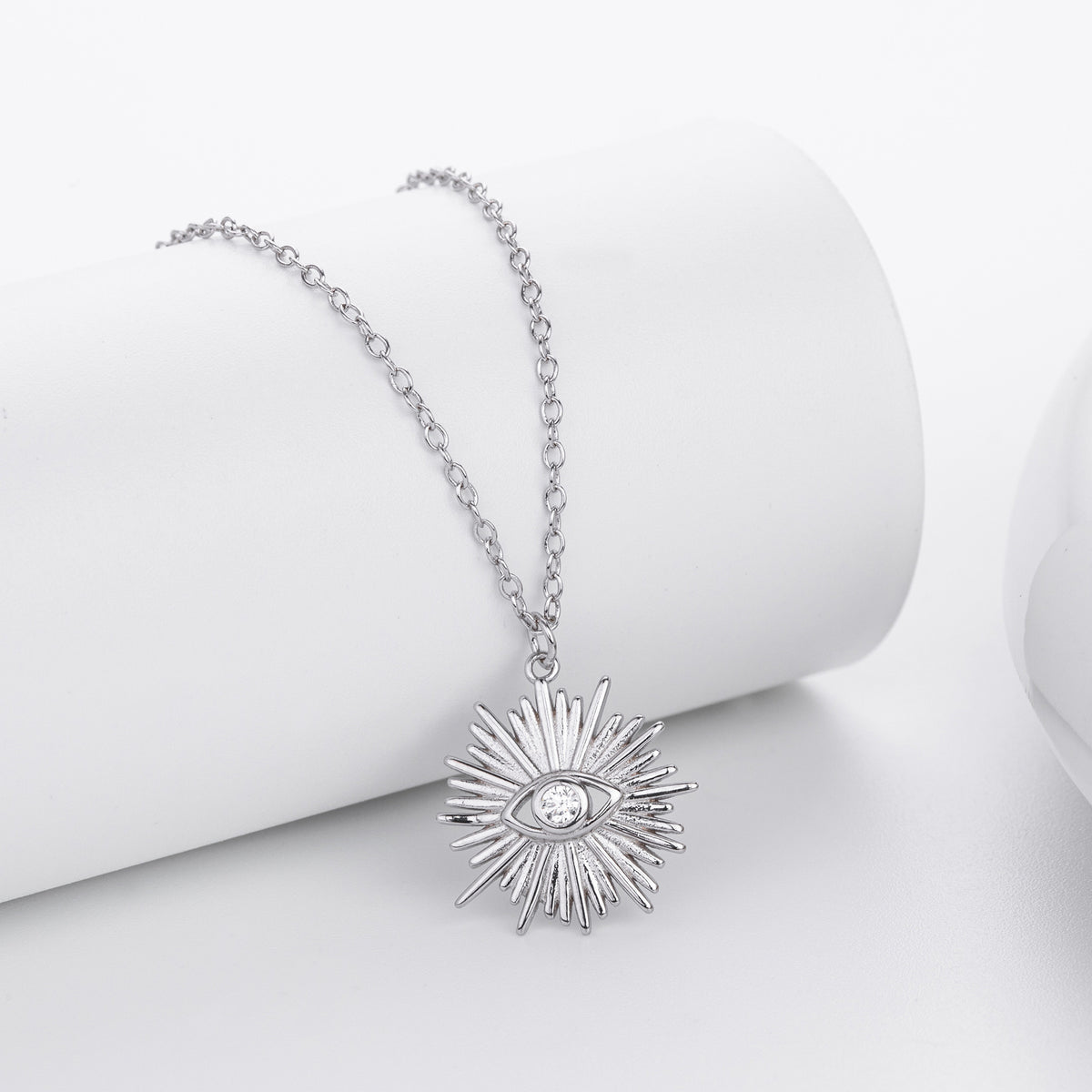 S925 Sterling Silver Fashion Necklace - Evil Eye