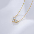S925 Sterling Silver Zircon Diamond-Embedded Loving Heart Necklace