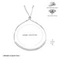 S925 Sterling Silver Diamond-Accented Bracelet