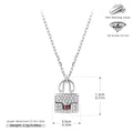S925 Sterling Silver Fashionable Versatile Zirconia Necklace for Bags