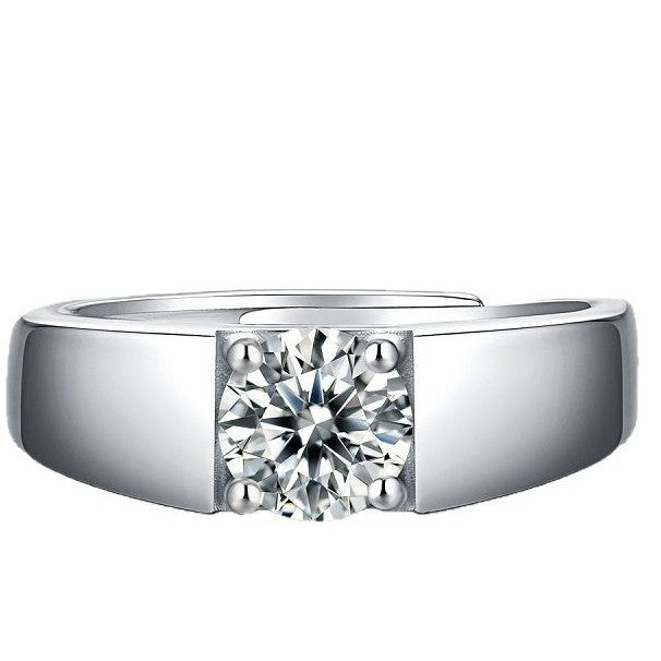 S925 Silver Moissanite Ring
