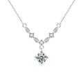 S925 Sterling Silver Moissanite Shining Star River Necklace