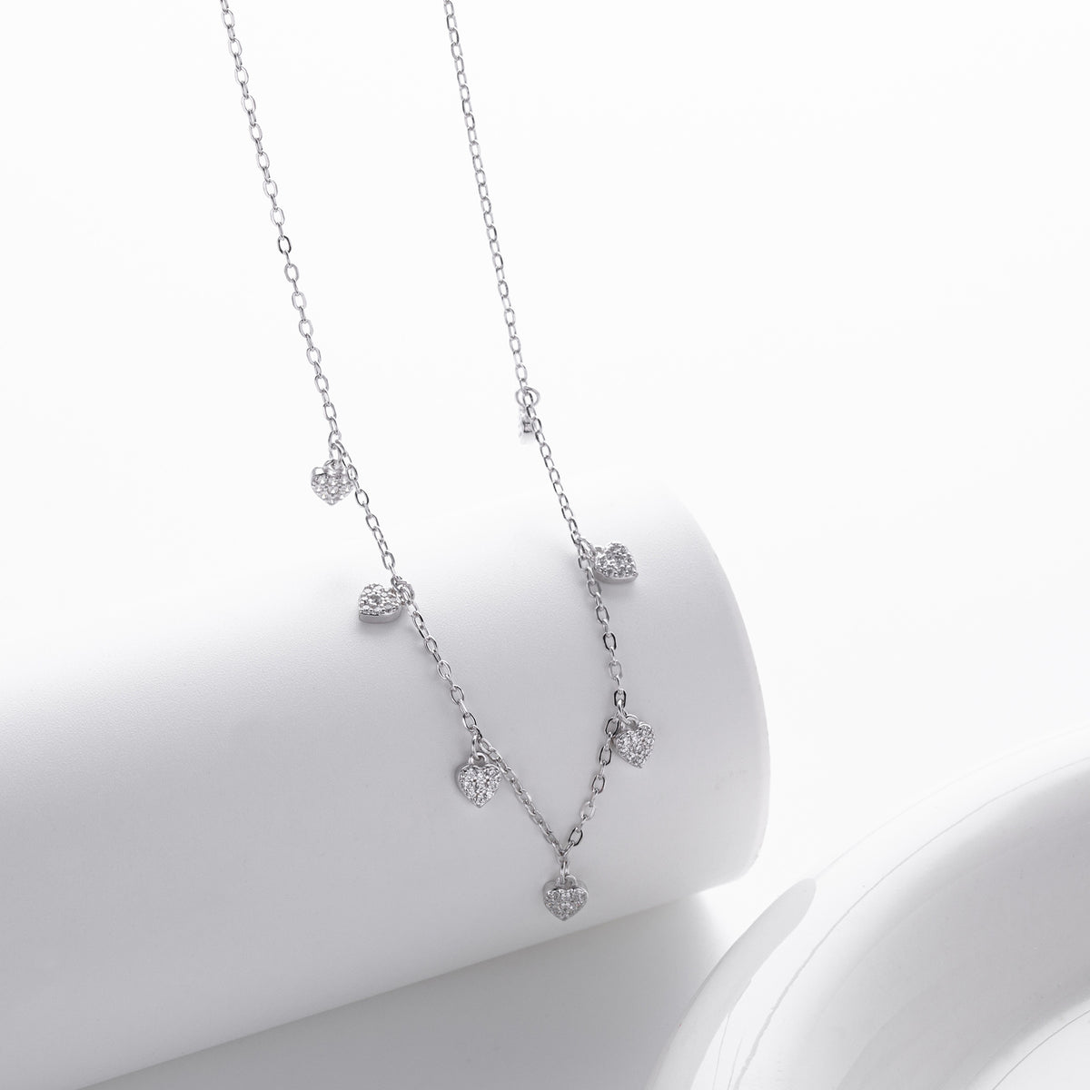 S925 pure silver zirconia ins exclusive necklace