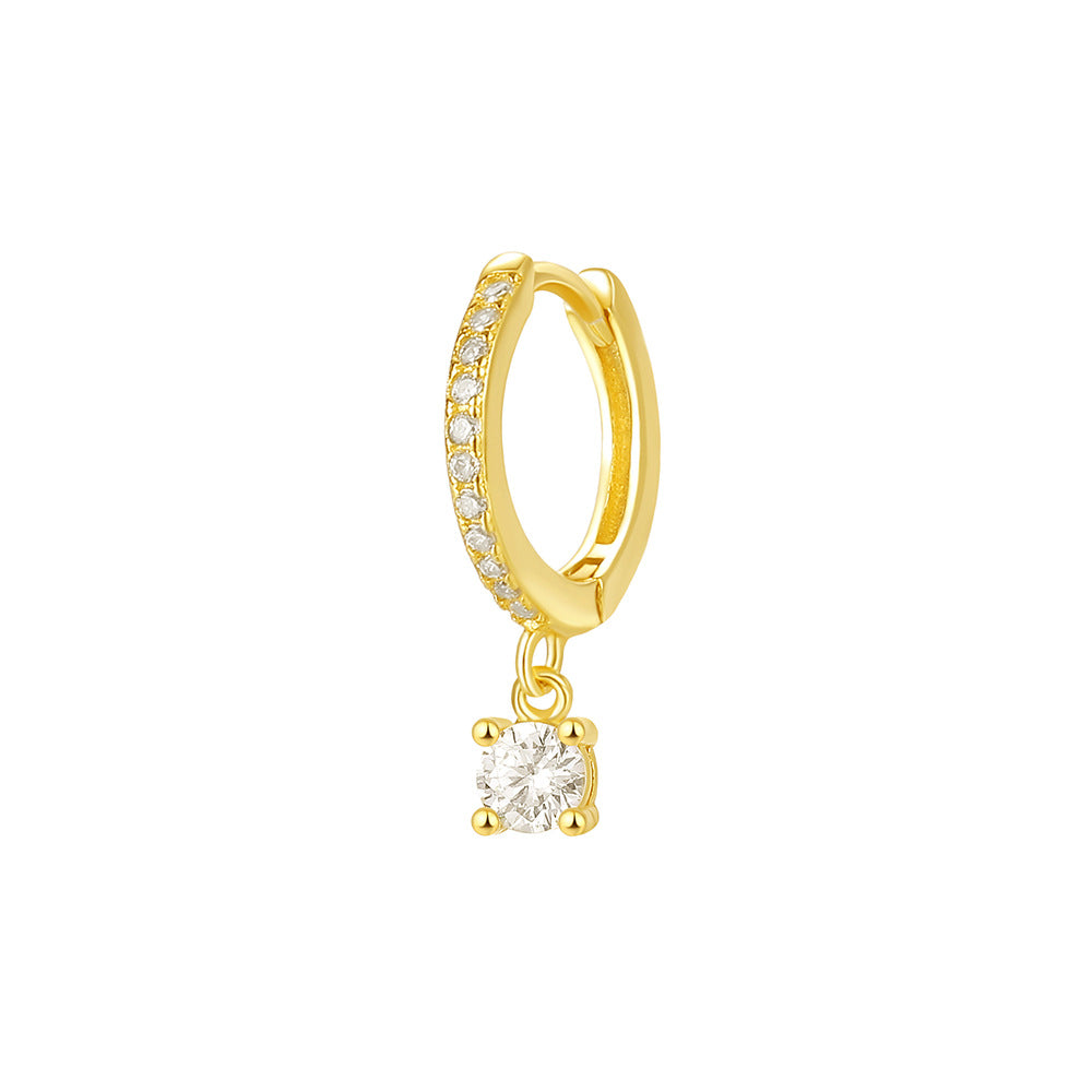 S925 Sterling Silver Planet Zircon Earrings