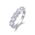 S925 Sterling Silver Moissanite Eternity Band