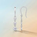 S925 Silver Moissanite Hook Earrings