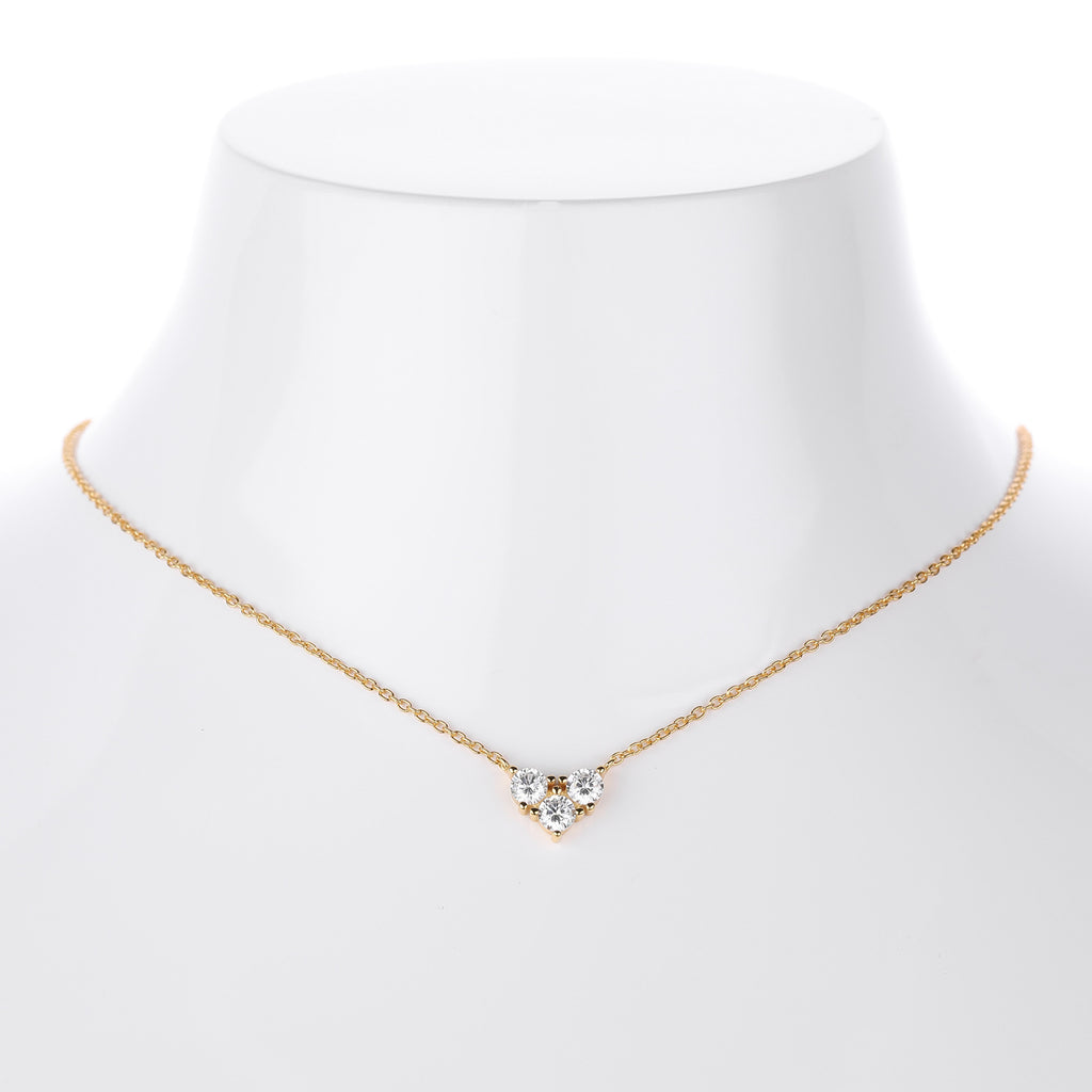 S925 Sterling Silver Niche Design Zirconia Necklace