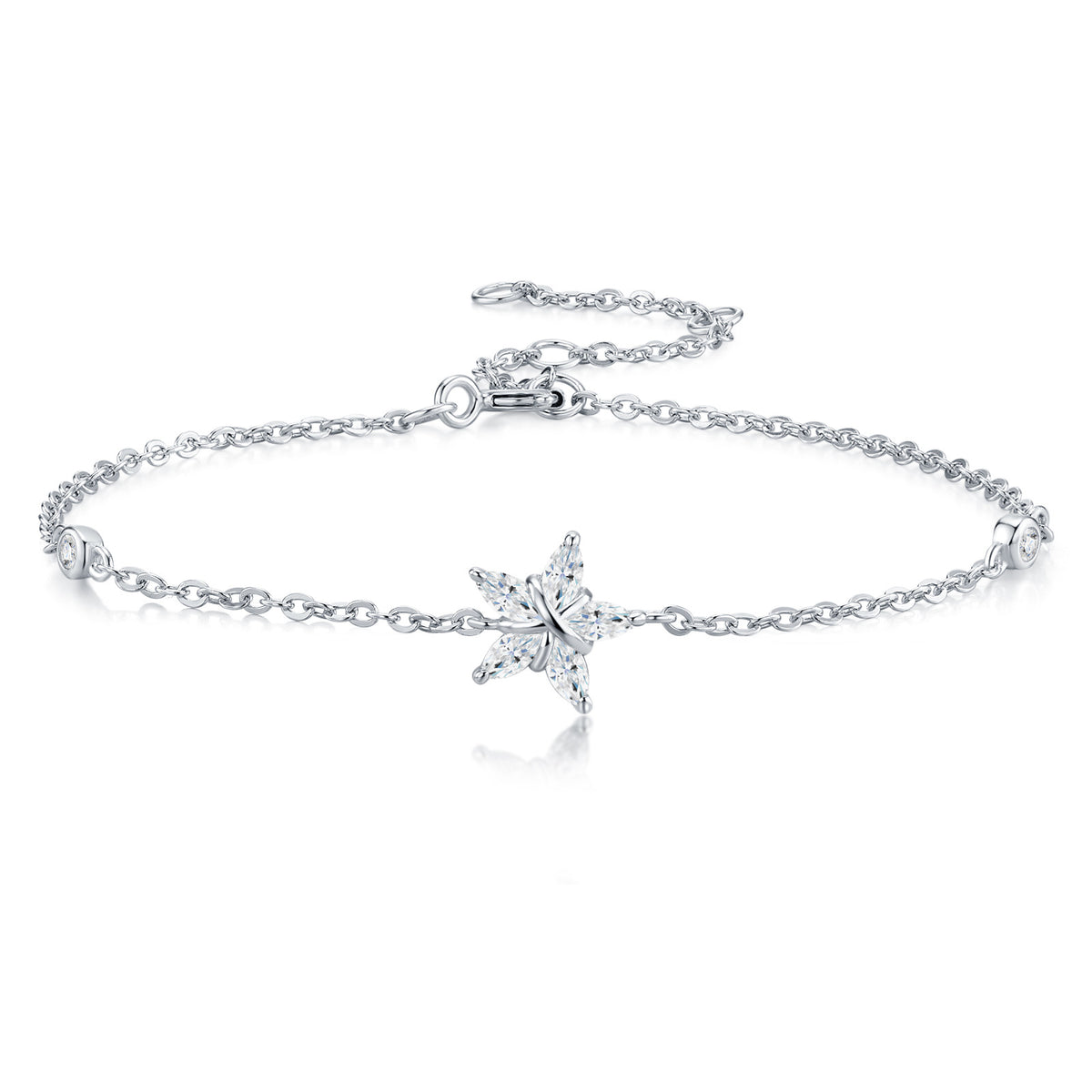 Non-tarnishing 925 Silver Moissanite Bracelet