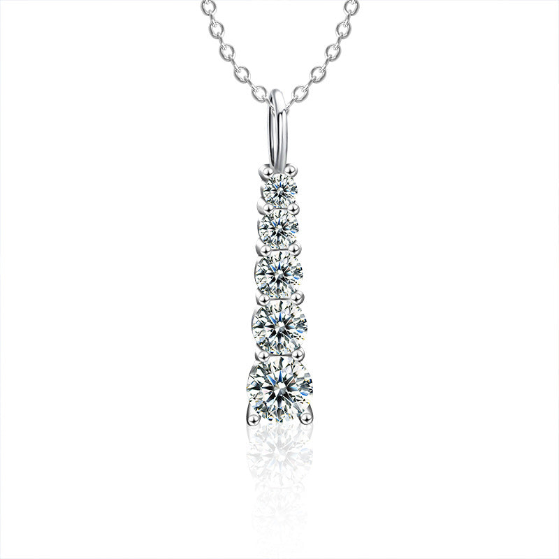 S925 Sterling Silver Moissanite Necklace