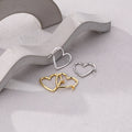 S925 Sterling Silver Heart Stud Earrings