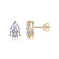 S925 Silver Teardrop Moissanite Stud Earrings