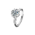 S925 Sterling Silver Moissanite Wedding Ring