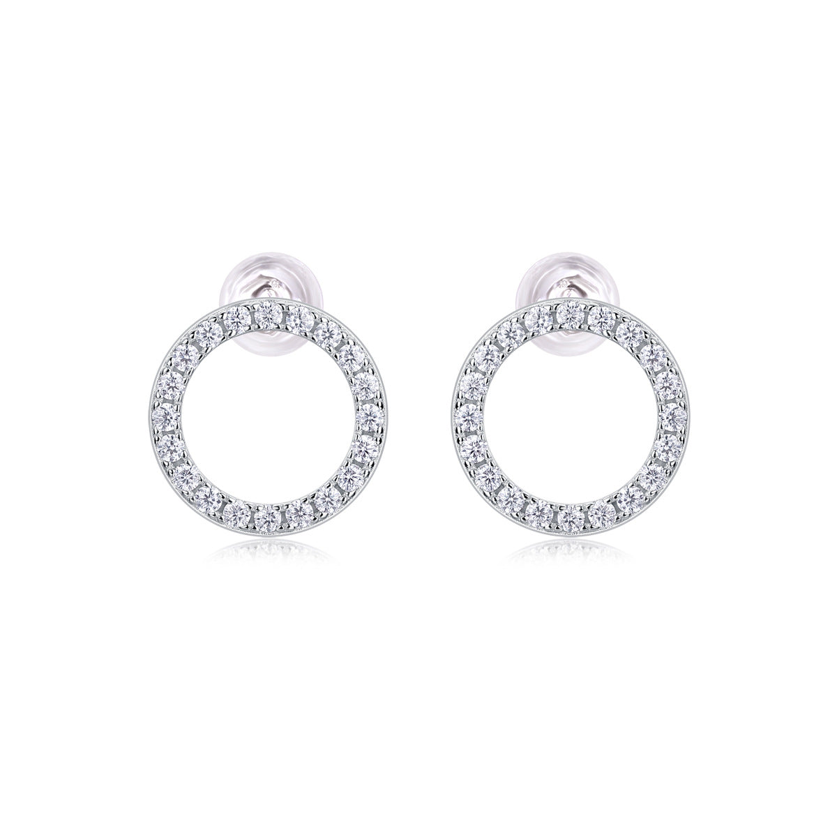 S925 Silver Exploration Moissanite Stud Earrings
