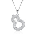 S925 Sterling Silver Moissanite Mini Gourd Necklace