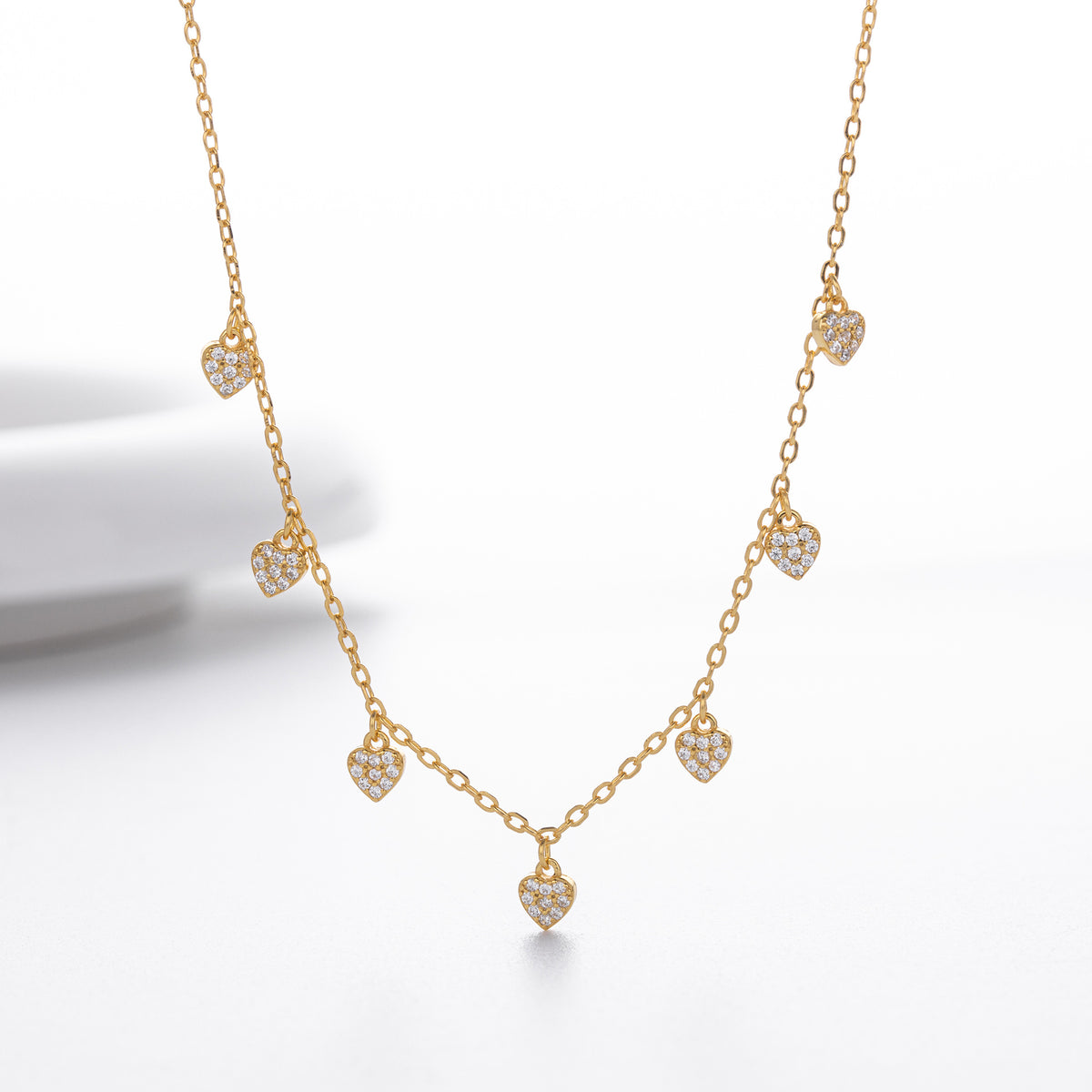 S925 pure silver zirconia ins exclusive necklace