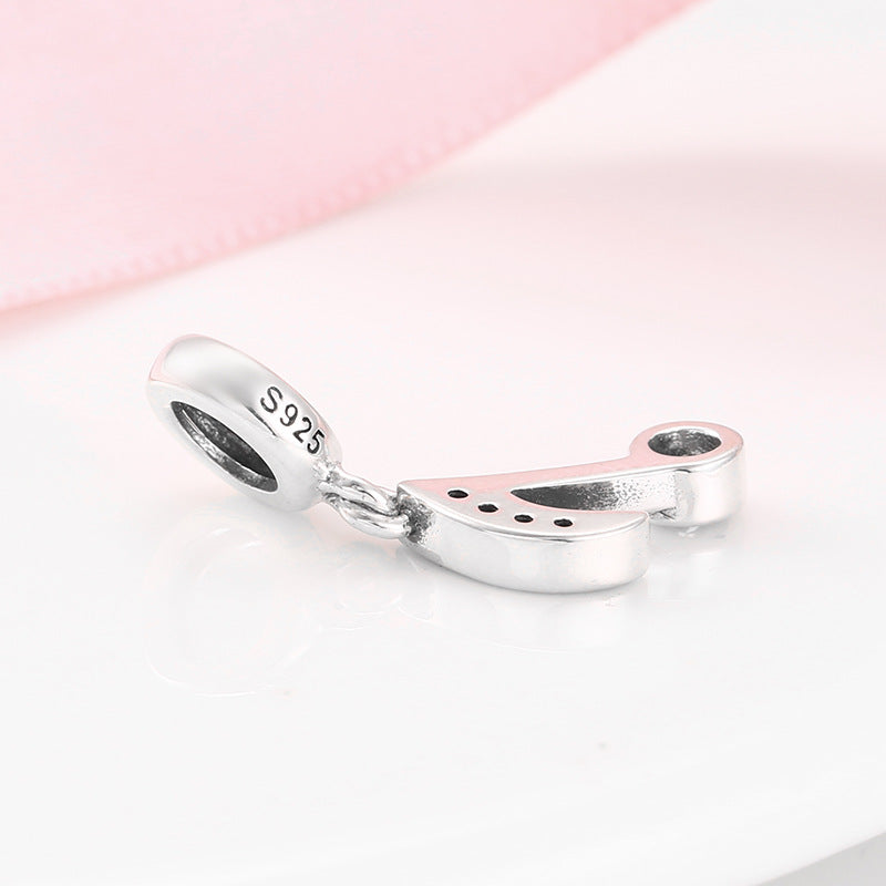 S925 Sterling Silver Music Note Bracelet Necklace Pendant