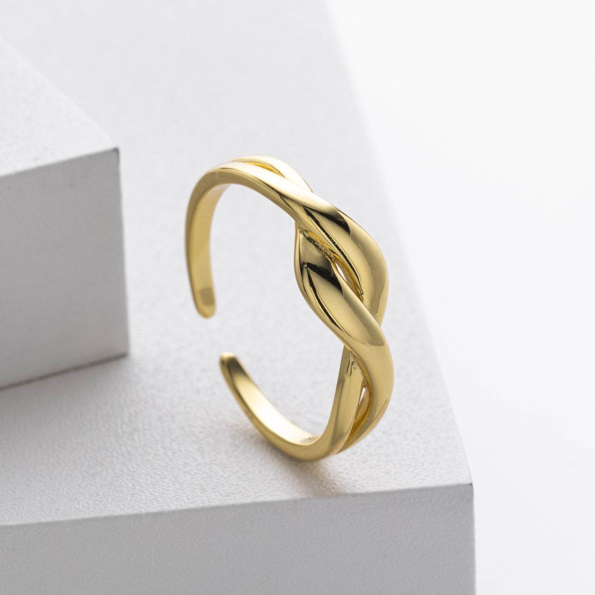 S925 Sterling Silver Ring, Stylish and Unique Plain Wave Pattern