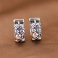 S925 Sterling Silver Halloween Skull Earrings
