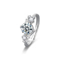 S925 Sterling Silver Moissanite Starry Lovers Ring