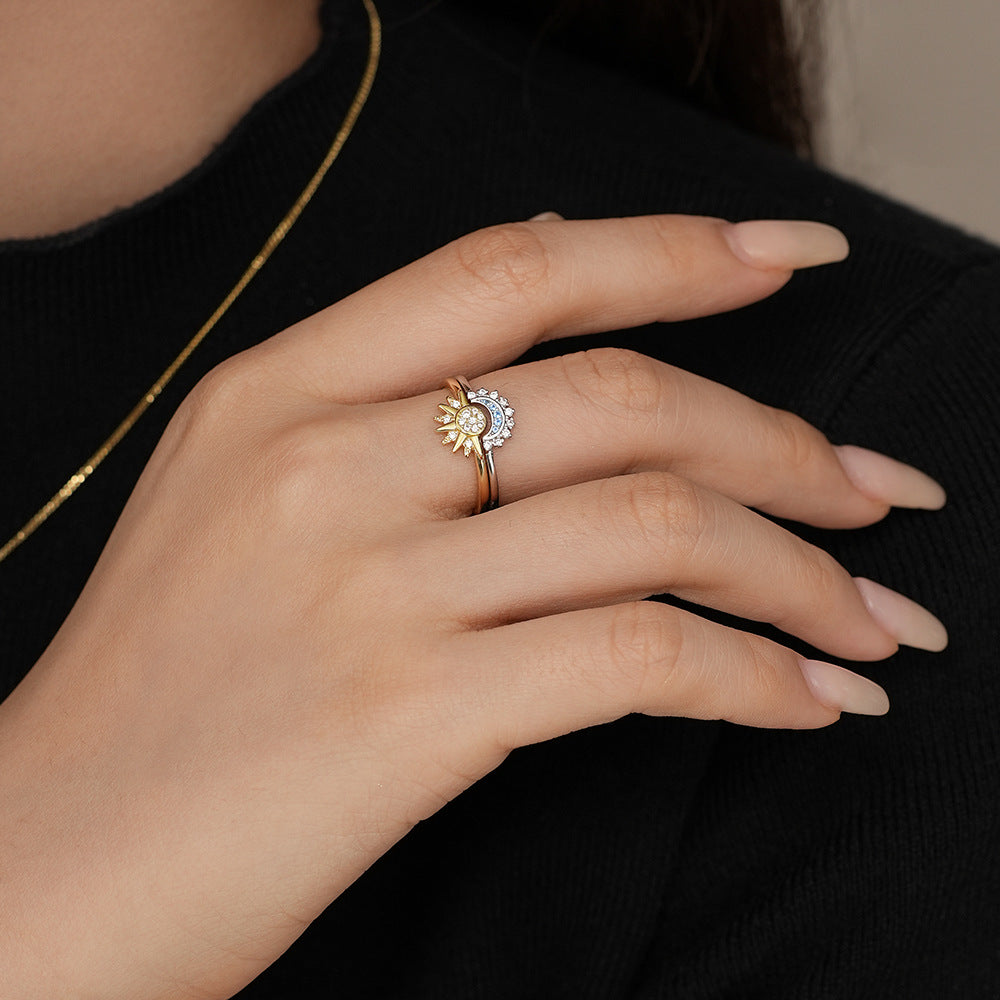 S925 Sterling Silver Micro-Pave Zircon Ring