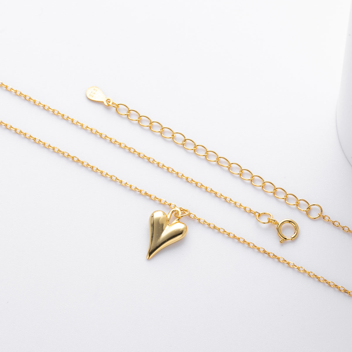S925 Sterling Silver Heart Necklace