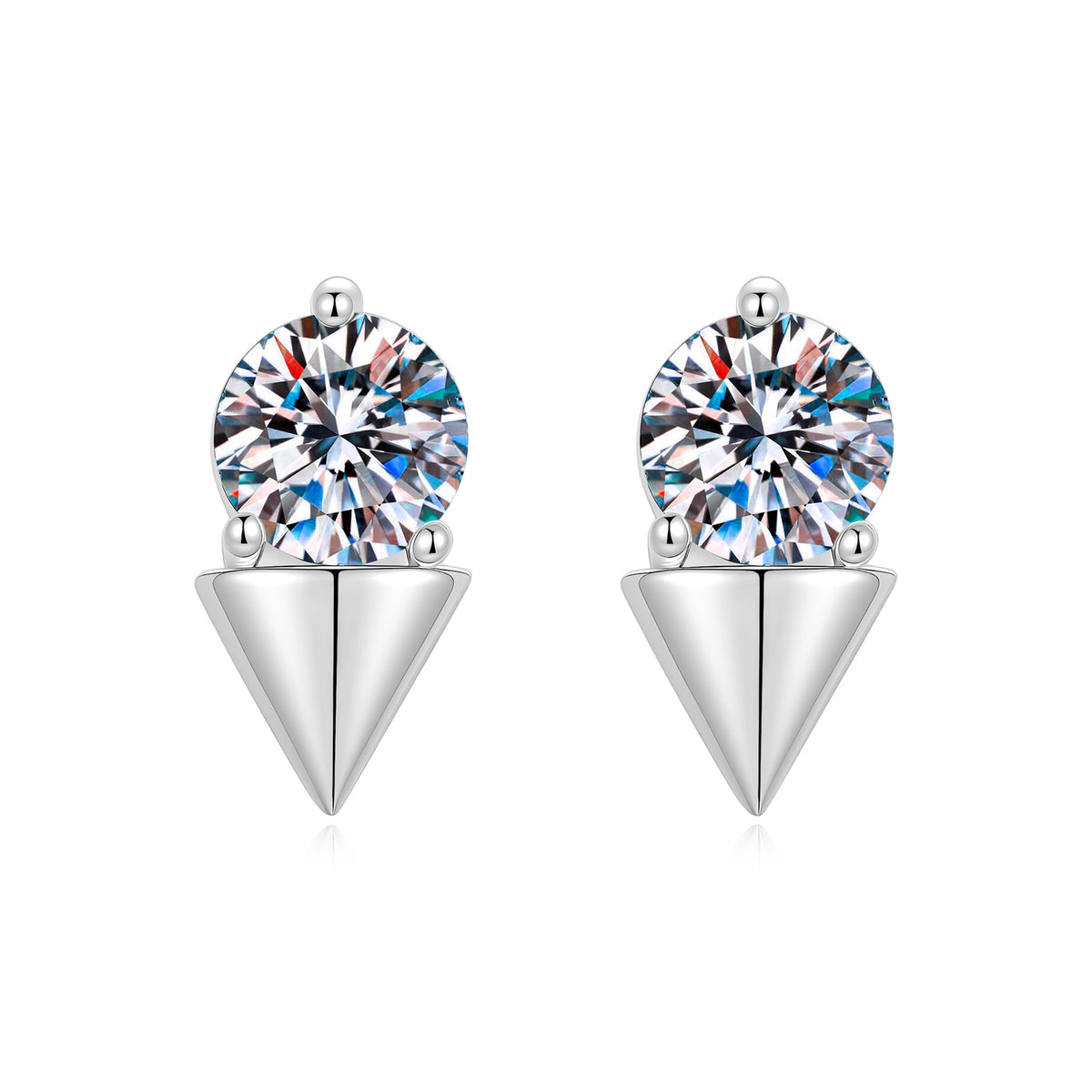 S925 Sterling Silver Moissanite Earrings